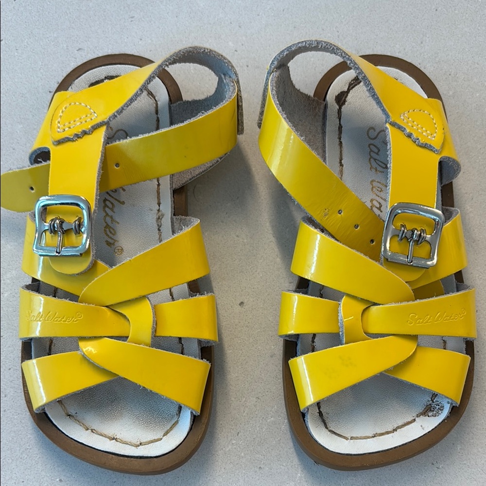 Salt Water Patent Yellow Sandal